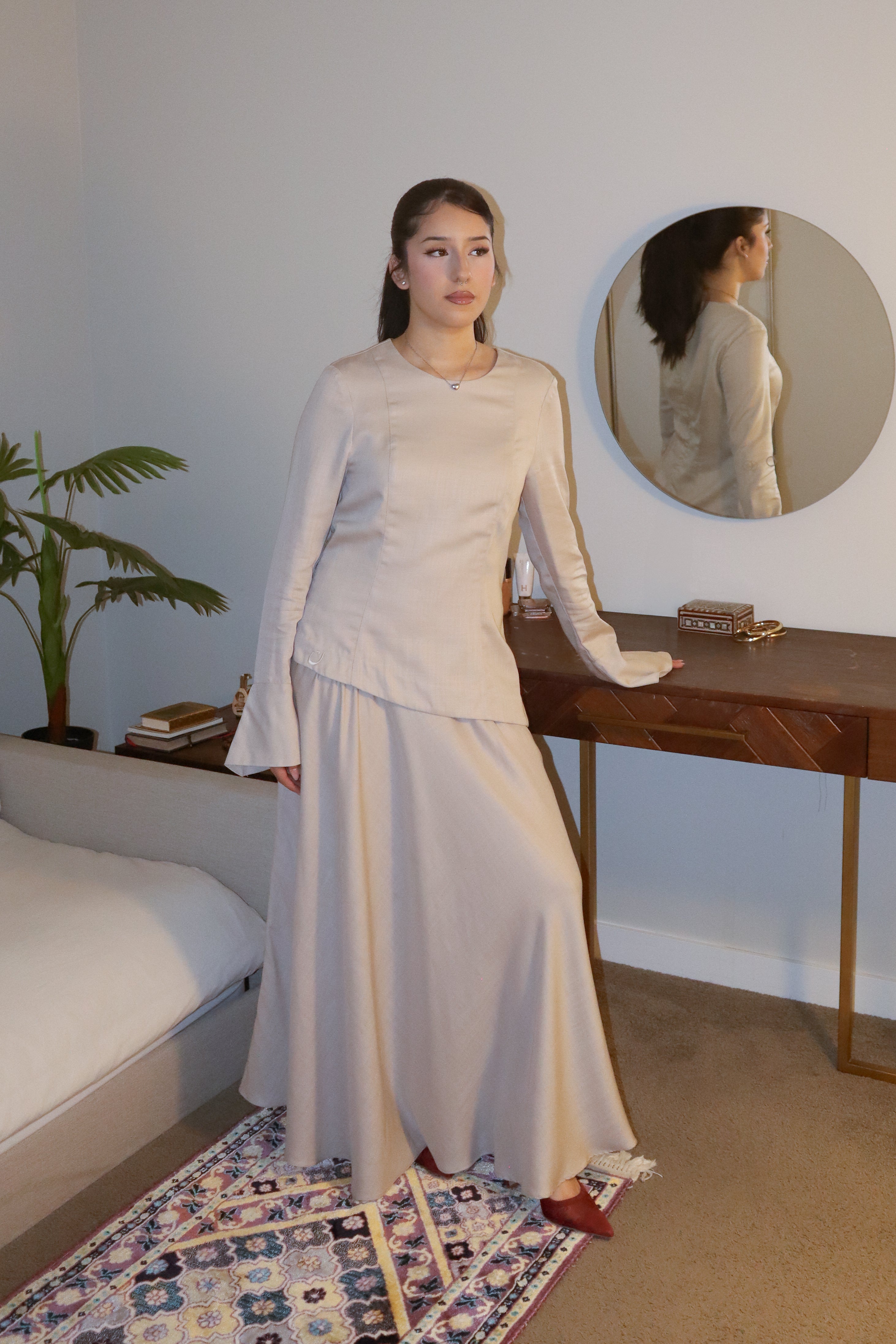 Tencel Volume Maxi Skirt